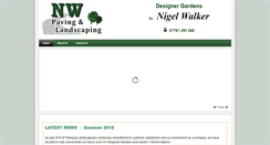 Desktop Screenshot of nwpavingandlandscaping.com